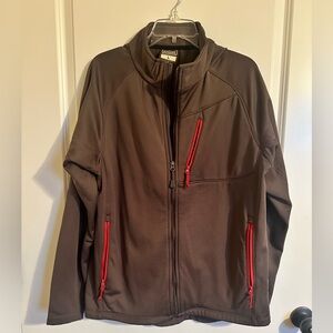 Schmidt’s  Signature Men's Gray Performance Jacket with Red Zippers